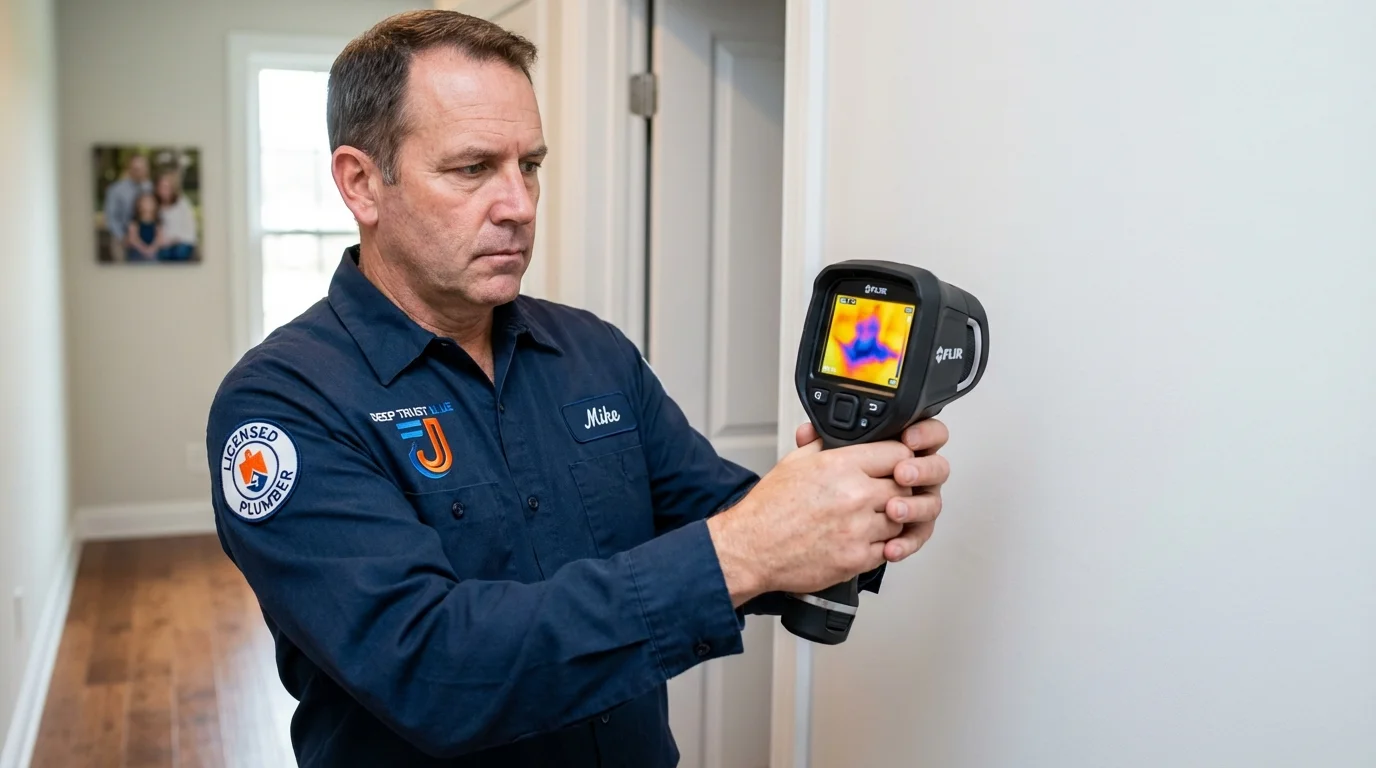 Thermal imaging leak detection by Johns Plumbing LLC in East Liverpool